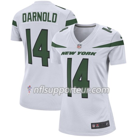 Maillot Femme New York Jets Sam Darnold 14 Nike Blanc 